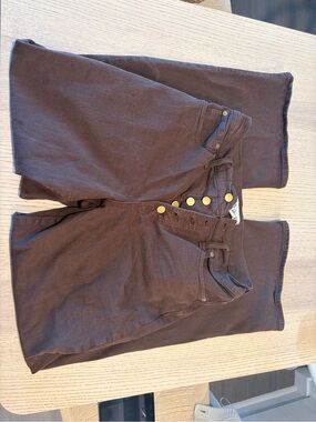 Madewell Straight Leg Jeans in Brown